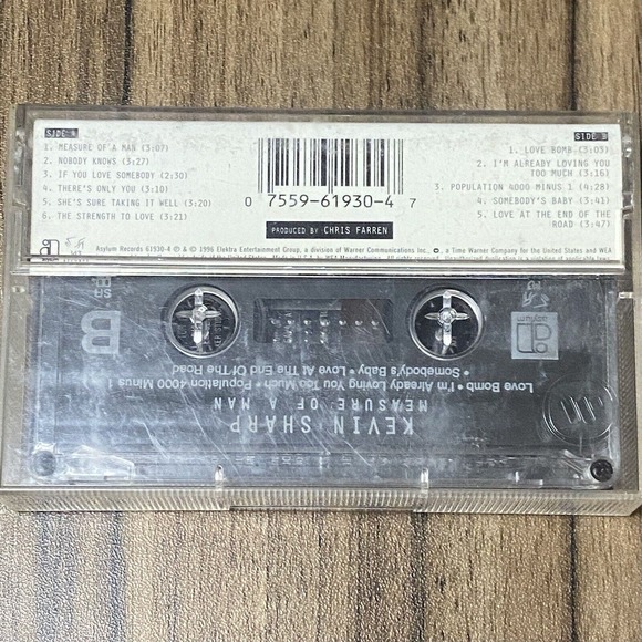 Measure of a Man by Kevin Sharp (Cassette, Sep-1996, Asylum) - Picture 4 of 9